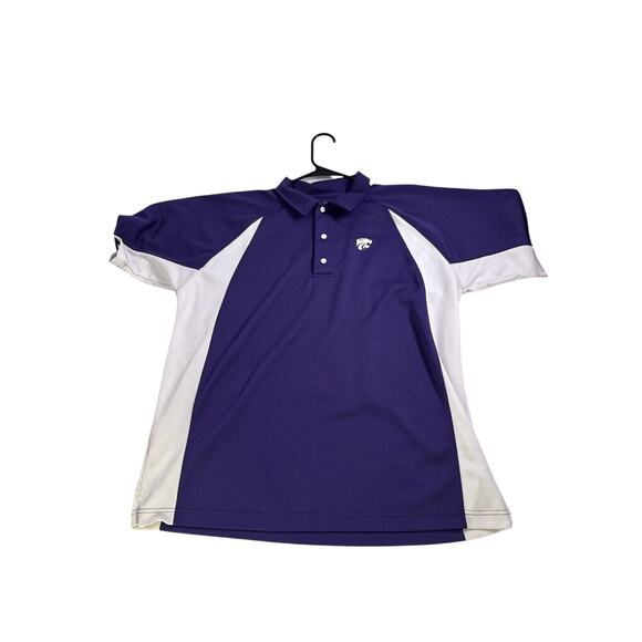 Kansas K-State‎ Wildcats Mens Size Large Performance Polo Shirt GTM Sportswear - Picture 1 of 5